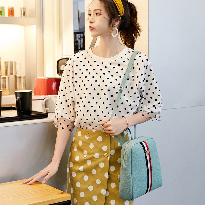 Ba lô da PU đa năng phong cách Hàn Quốc cho nữ