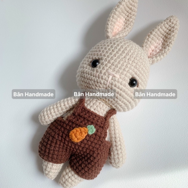 - Thỏ móc len - Váy yếm rời  - Gấu bông cho bé 🥕🥕🥕 quà sinh nhật / quà tặng may mắn 2023