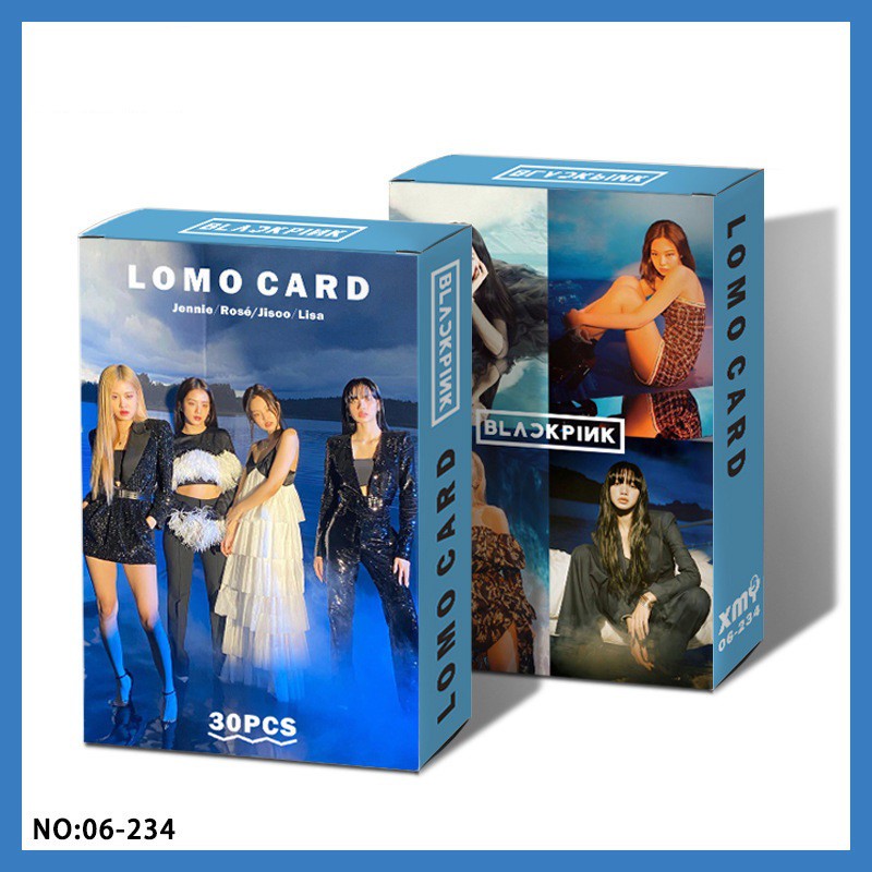 Set 30 tấm lomo Blackpink chất liệu giấy couche