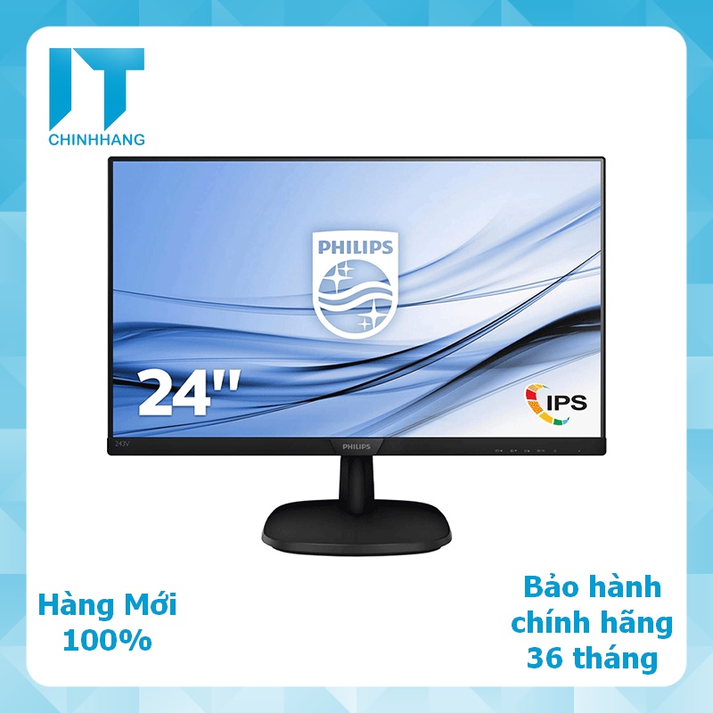 Màn hình máy tính Philip 243V7QDSB 23.8 inch FHD IPS Hàng Chính Hãng