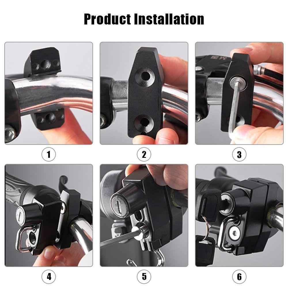 Khóa Mũ Bảo Hiểm Xe Đạp Điện Có Móc Chắc Bền Thông Dụng