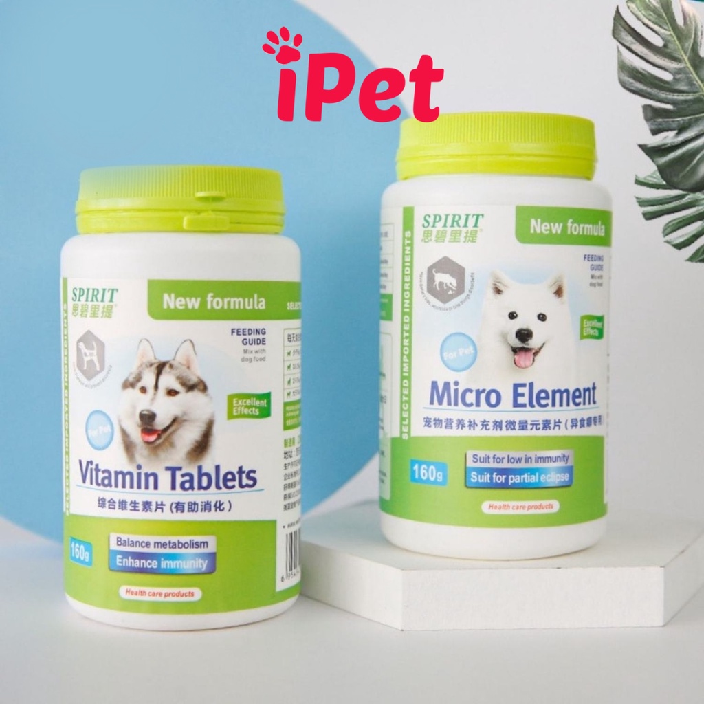 Viên Nhai SPIRIT Bổ Sung Dinh Dưỡng Cho Chó Canxi Khoáng Đẹp Lông Da Vitamin Tiêu Hóa Cơ Xương Khớp - iPet Shop