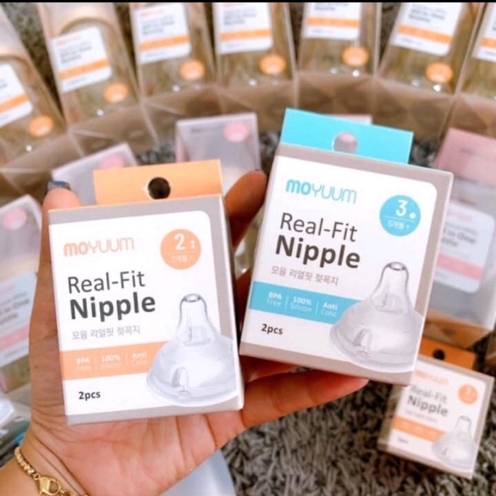 Núm ti thay thế bình Moyuum Hàn Quốc đủ size 1 - 4