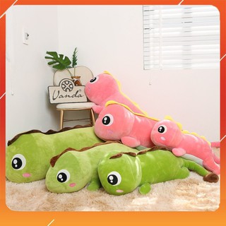 Gấu bông khủng long mini size 65cm , gối ôm thú nhồi bông chất liệu cao cấp siêu êm kích thước 65cm