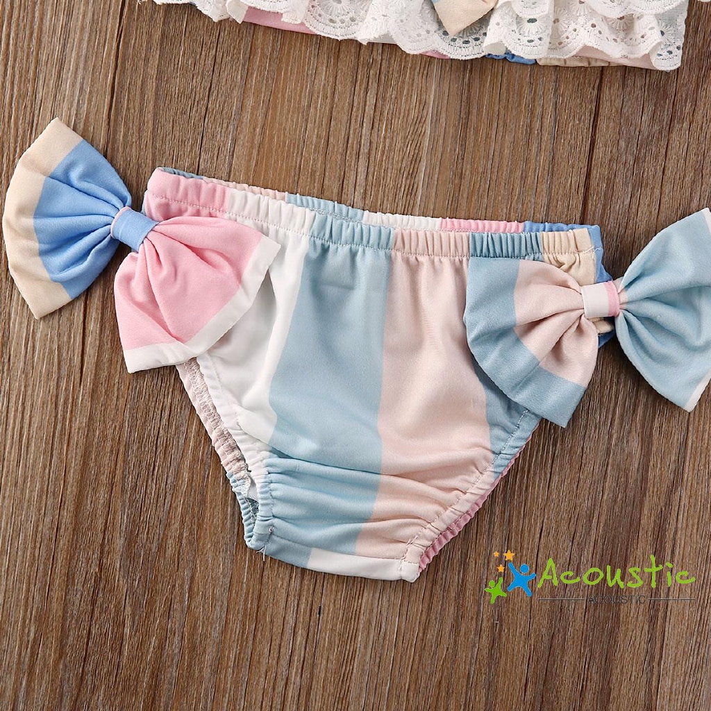 Bộ Đồ Bơi Bikini In Hoa Mùa Hè Cho Bé Gái 2020