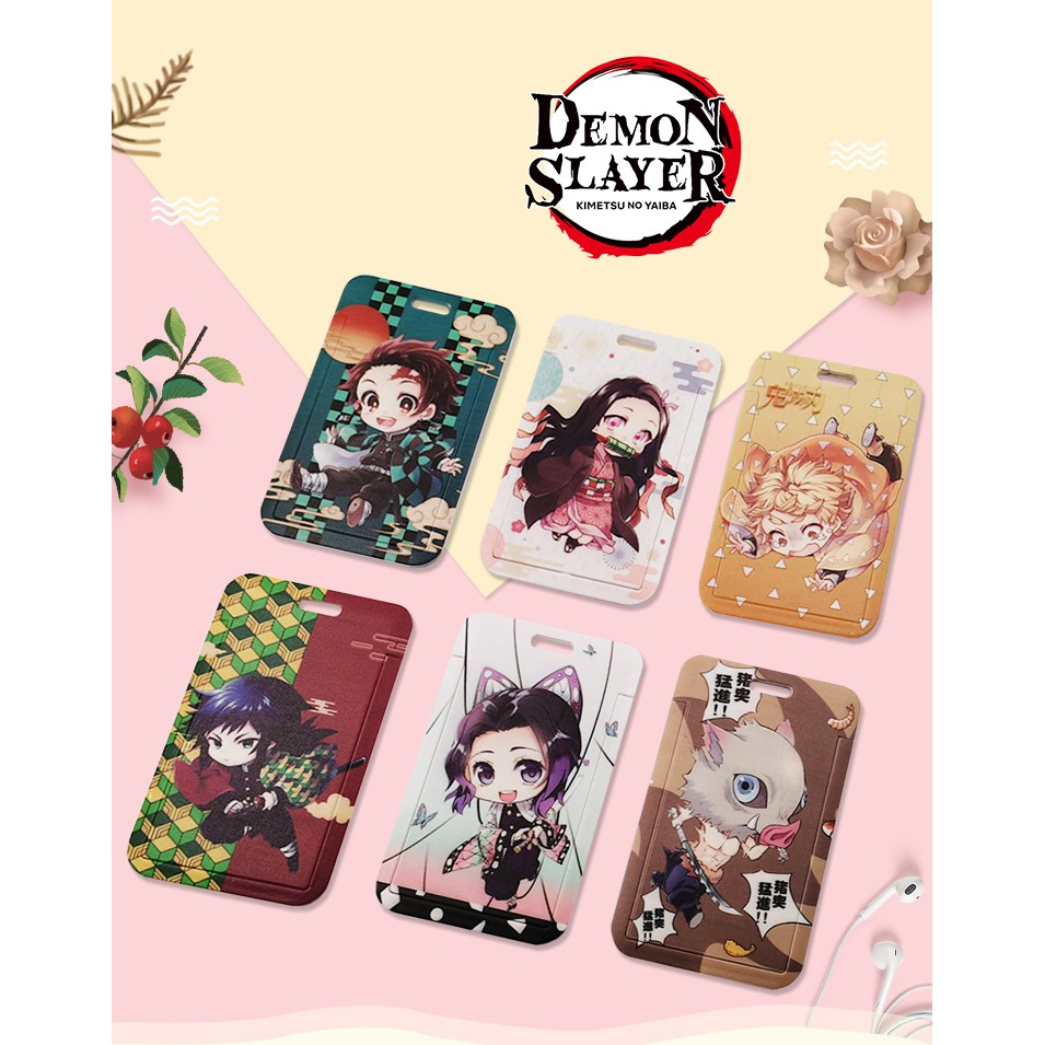 Bao thẻ / Bảng tên / Dây đeo thẻ cá nhân Anime KIMETSU NO YAIBA