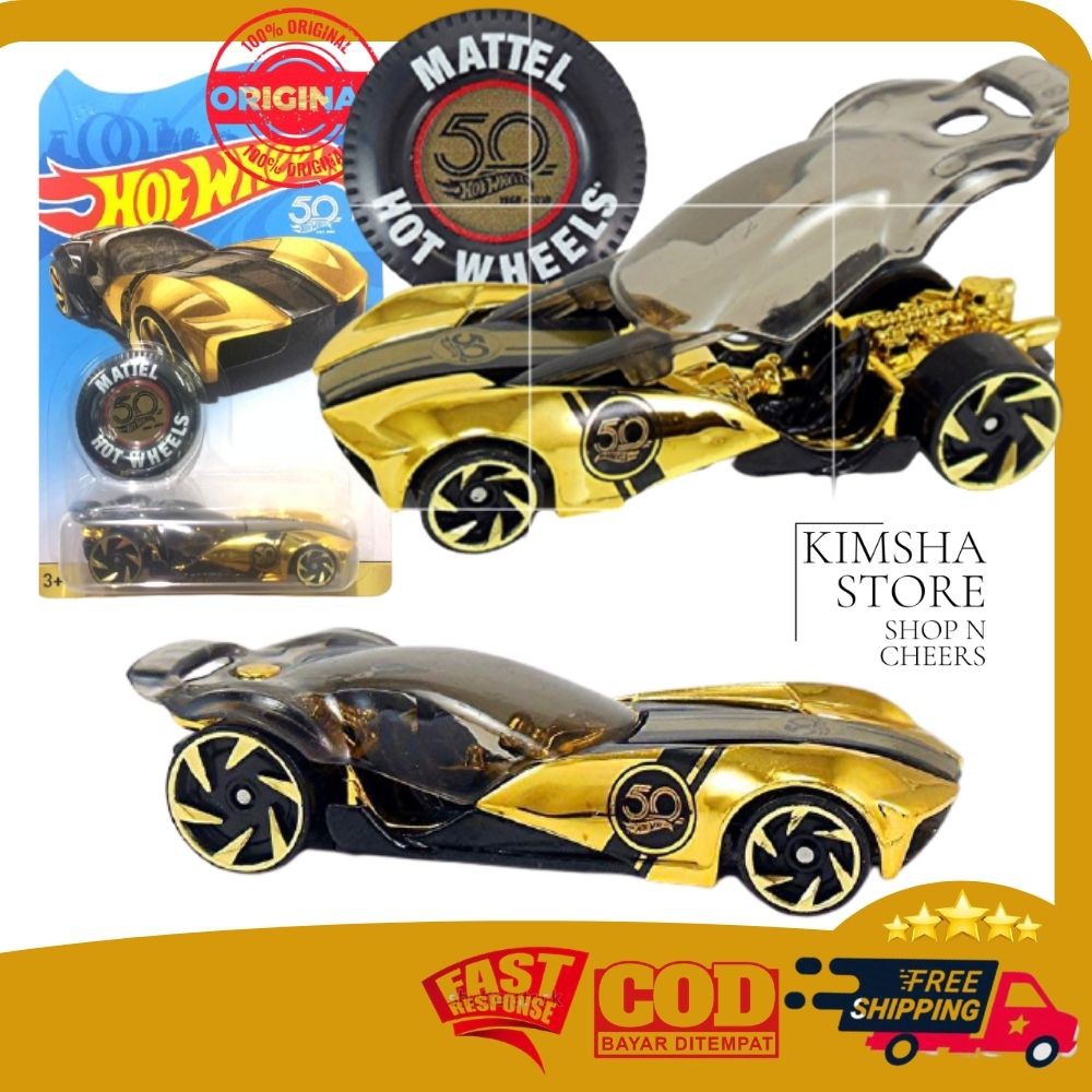 Mô Hình Đồ Chơi Xe Hơi Hot Wheels Kỷ Niệm Lần Thứ 50 Dành Cho Trẻ