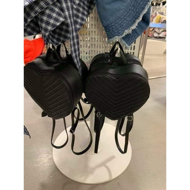 Ba Lô balo trái tim màu đen Thuỷ Tiên