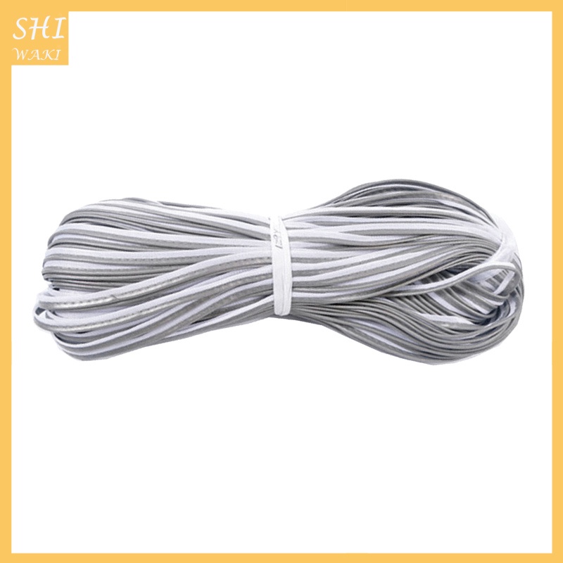 [In Stock]Silver Reflective Piping Fabric Strip Edging Braid Trim Sew On for Clothing