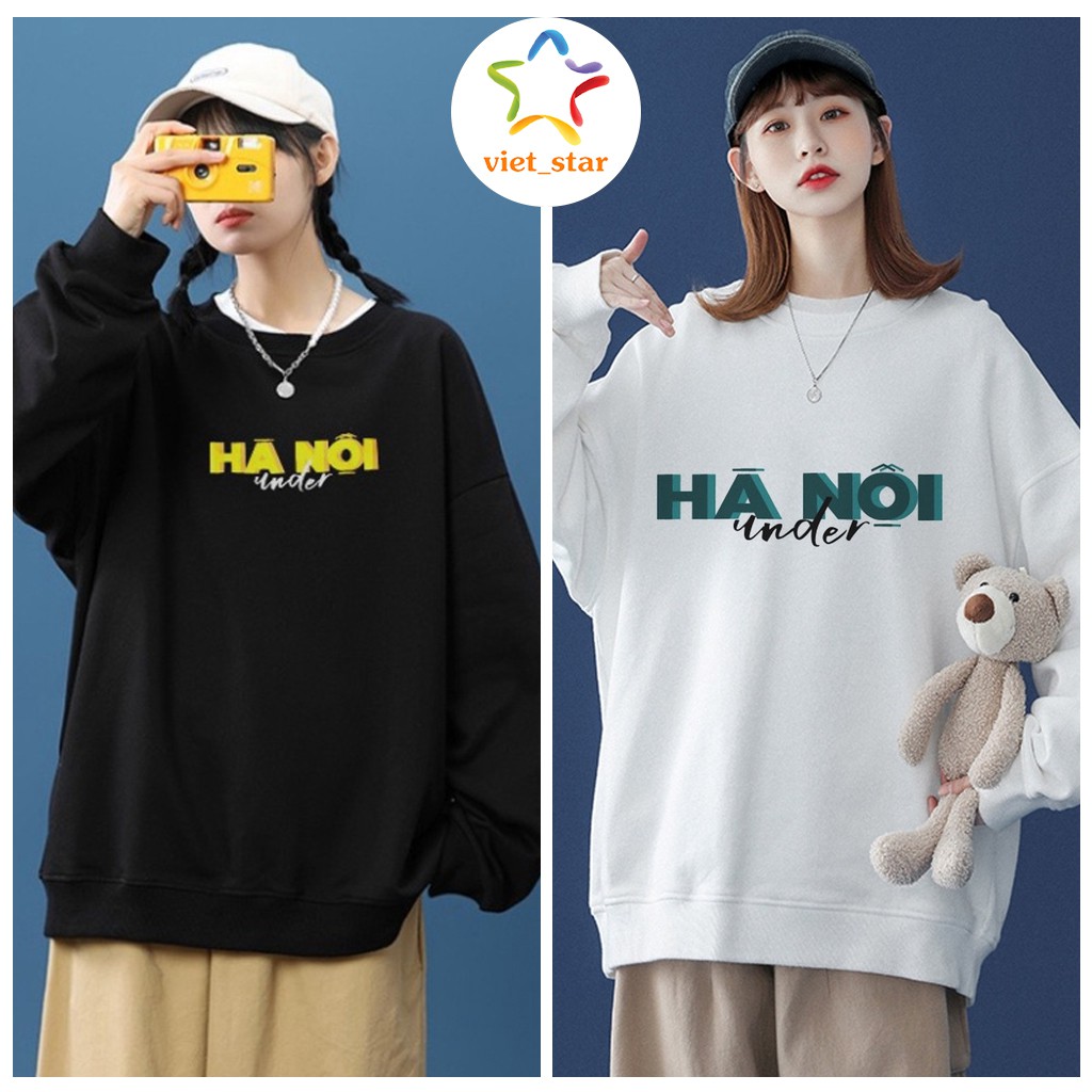 Áo Hoodie Under Hà Nội Áo Sweater Nỉ VIETSTAR Form Rộng 36 Phố Phường Local Brand