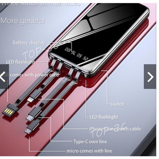 Pin Sạc dự phòng  soony   20000mah CÓ kèm  3 cáp  sạc   2.a   bảo hành pin 1 năm