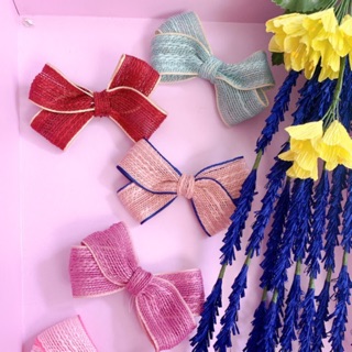 Kẹp mái nơ ruy-băng handmade