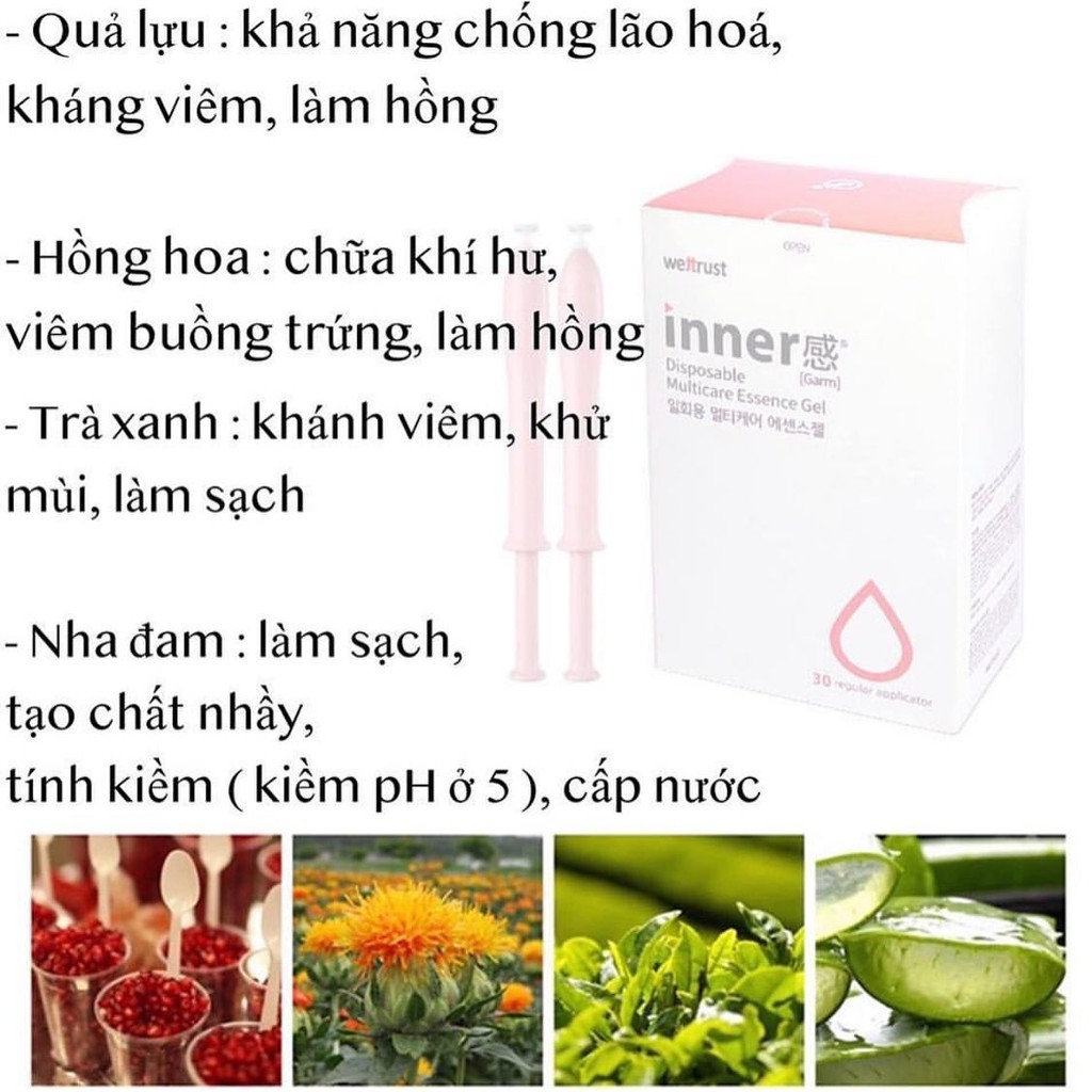 Inner Gel vệ sinh phụ nữ set 5 ống