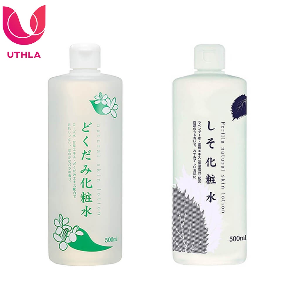 Nước hoa hồng lotion toner diếp cá, tía tô Dokudami ngăn ngừa mụn 500ml