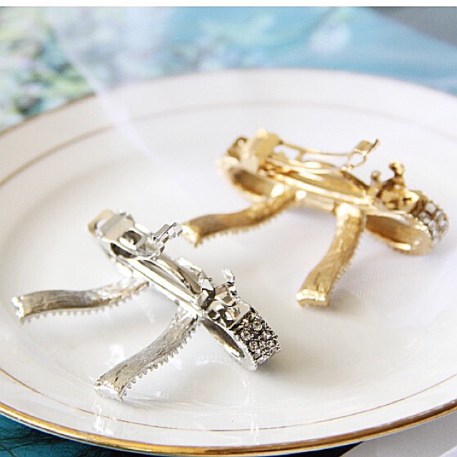 ⛔️Cặp tóc đính đá hình nơ #hot(CTTQAB,5.G0)