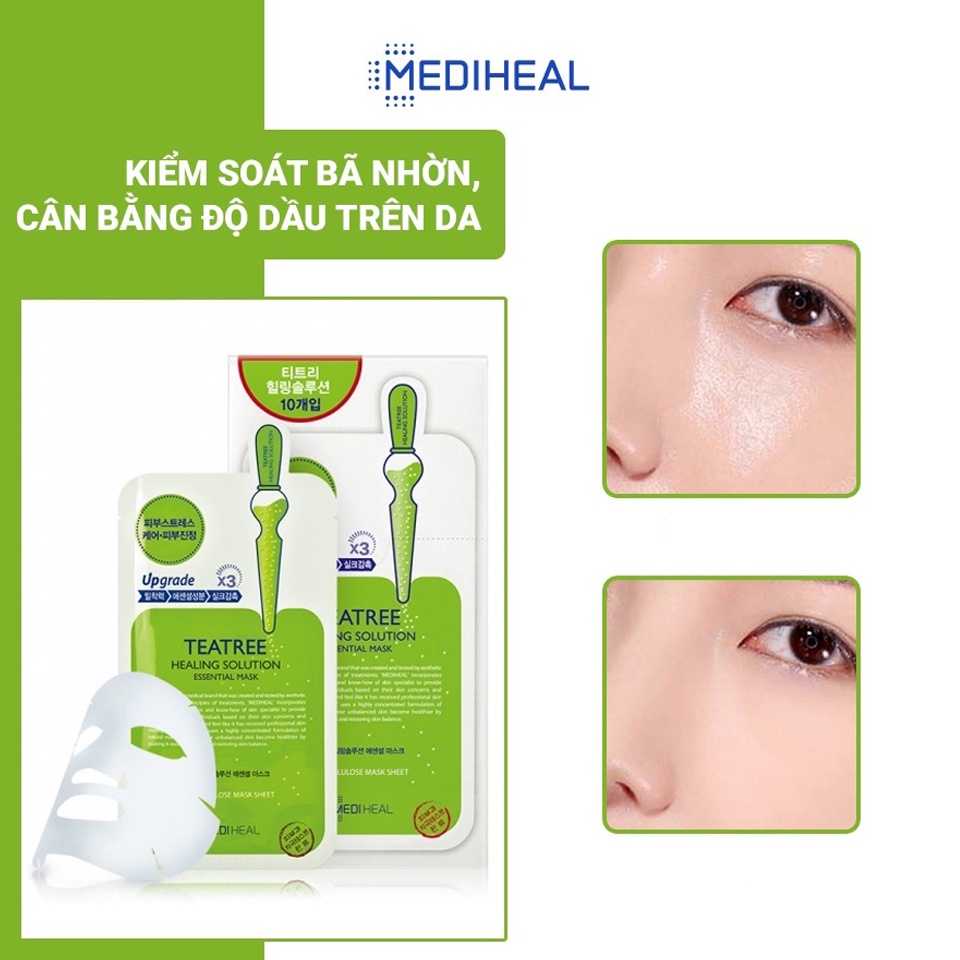 Mặt nạ Mediheal Teatree Care Solution Essential tinh chất tràm trà cho da dầu mụn