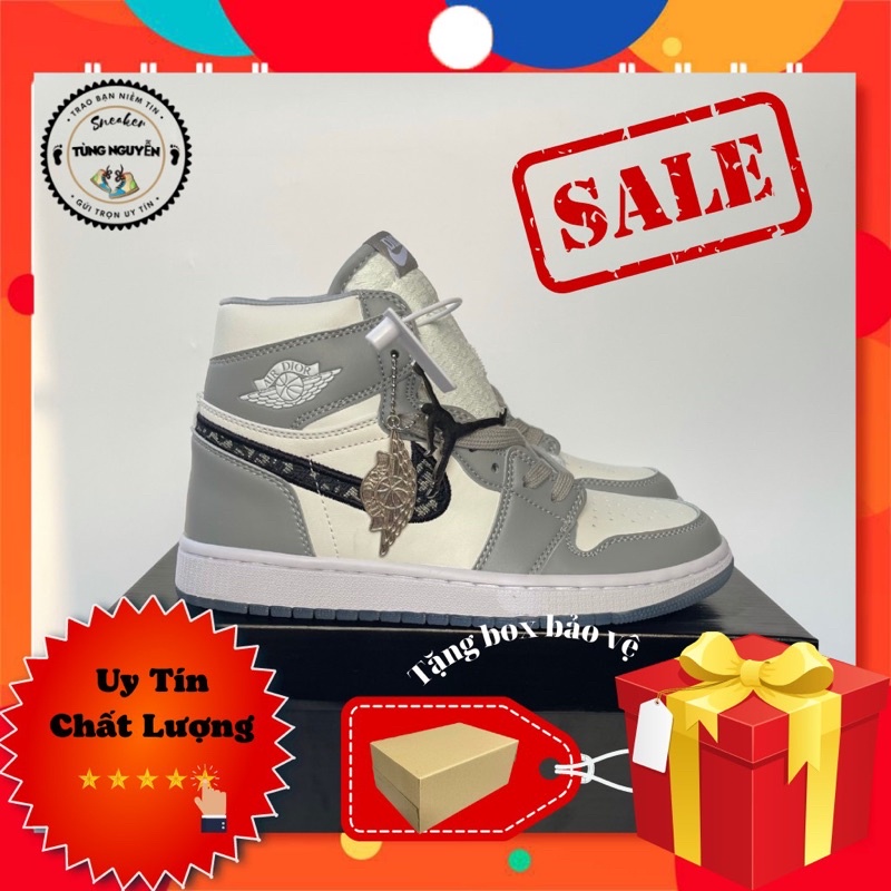 Giày thể thao JD dio.r cổ cao nam nữ, giày sneaker thể thao 1;1 lót có chữ