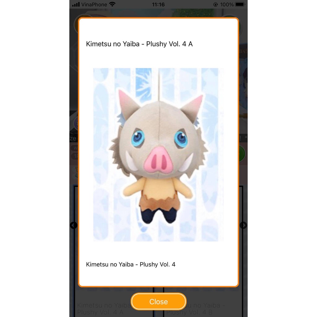 FURYU - Full set Bộ 3 em Kimetsu no Yaiba Plushy Vol.4 - Inosuke