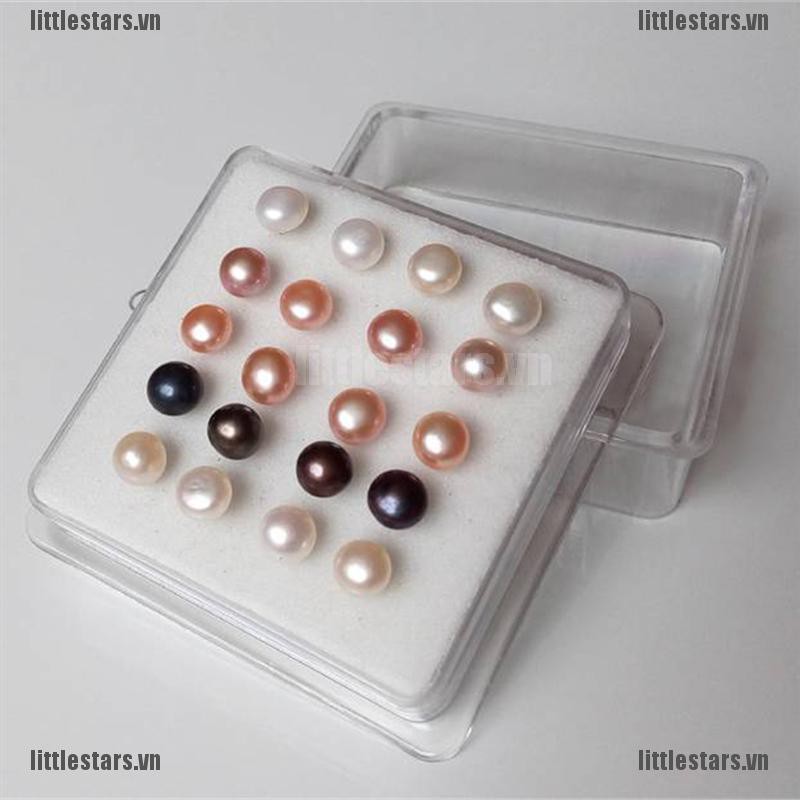 {LUV} 10Pairs*Hot Women 925 Sterling Silver Freshwater Pearl Ear Stud Earrings Jewellery 6mm{CC}