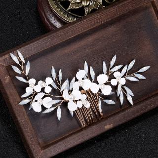 Trâm cài tóc Handmade phối đá thời trang cho cô dâu