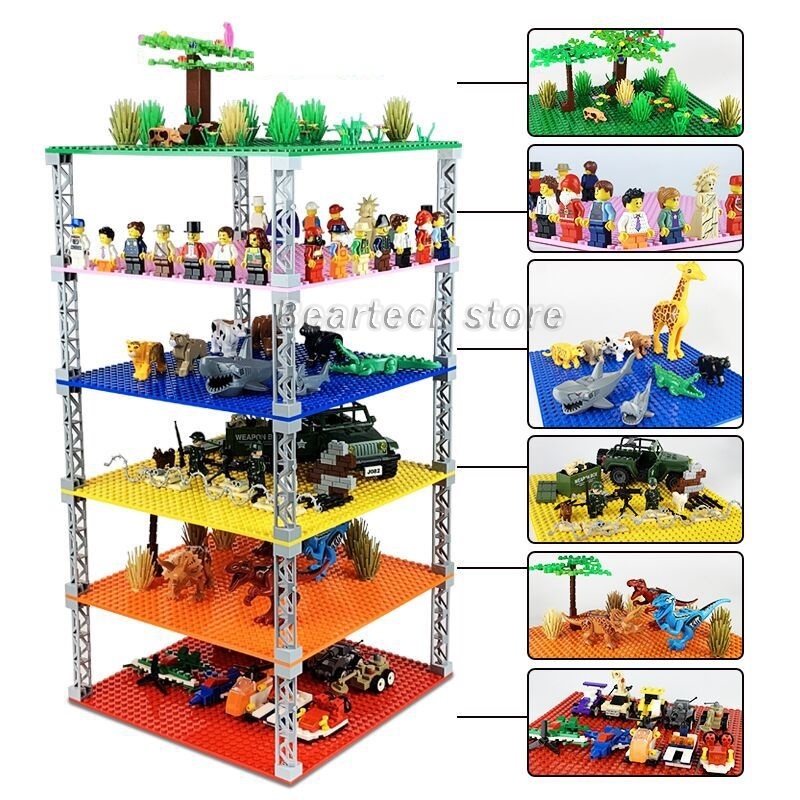 Đồ Chơi Khối Xây Dựng Hai Mặt 32 * 32 16x32 Kích Thước 32X32Cm