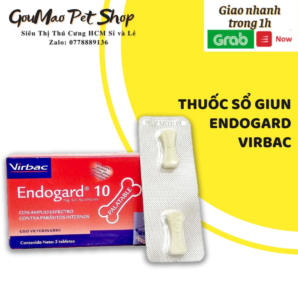 [Chính hãng] Viên nhai xổ giun Endogard 10 Virbac của Pháp