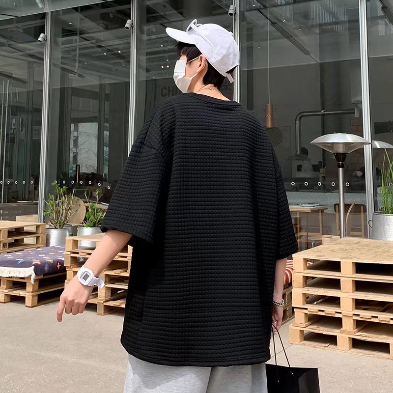 Áo Thun Tay Lửng Thời Trang Phong Cách Hàn Quốc Cho Nam