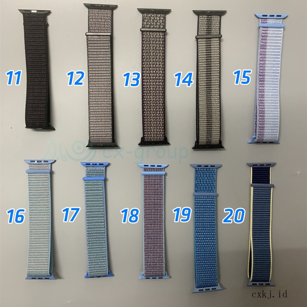 Dây đeo đồng hồ cong bằng ni lông 38mm / 40mm Or 42mm / 44mm cho Apple Iwatch 1/2/3/4/5