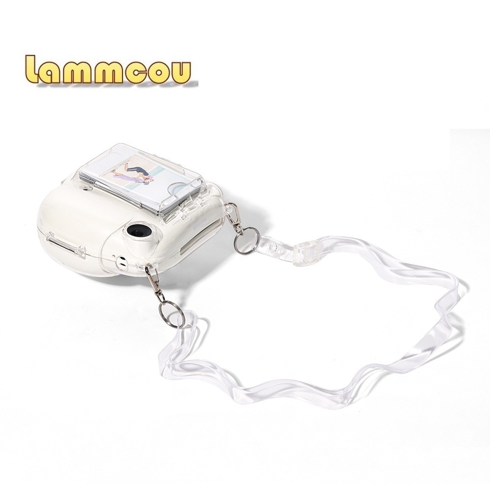 Lammcou Túi đựng ảnh PC instax mini 7 Hộp đựng trong suốt tương thích với Máy ảnh tức thì Fujifilm Instax Mini 7