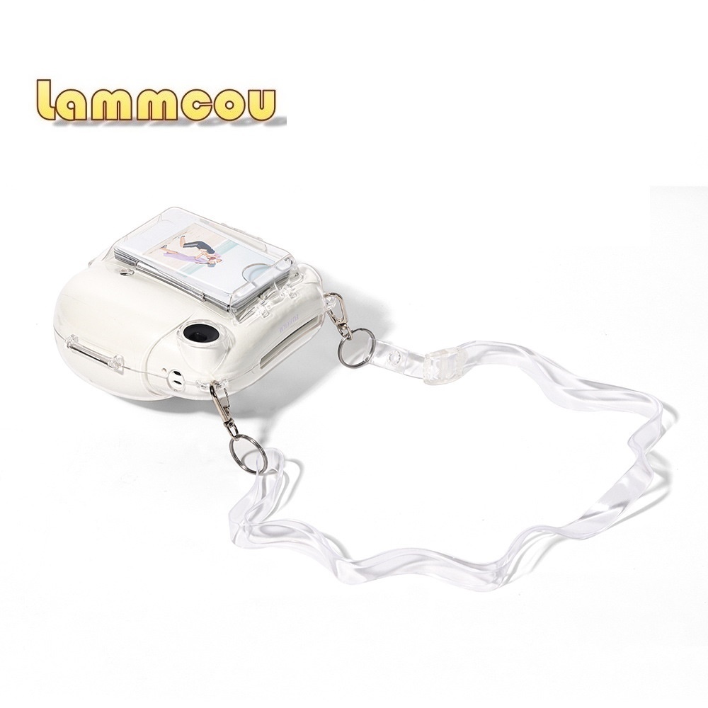 Lammcou Túi đựng ảnh PC instax mini 7 Hộp đựng trong suốt tương thích với Máy ảnh tức thì Fujifilm Instax Mini 7 (Không bao gồm máy ảnh)