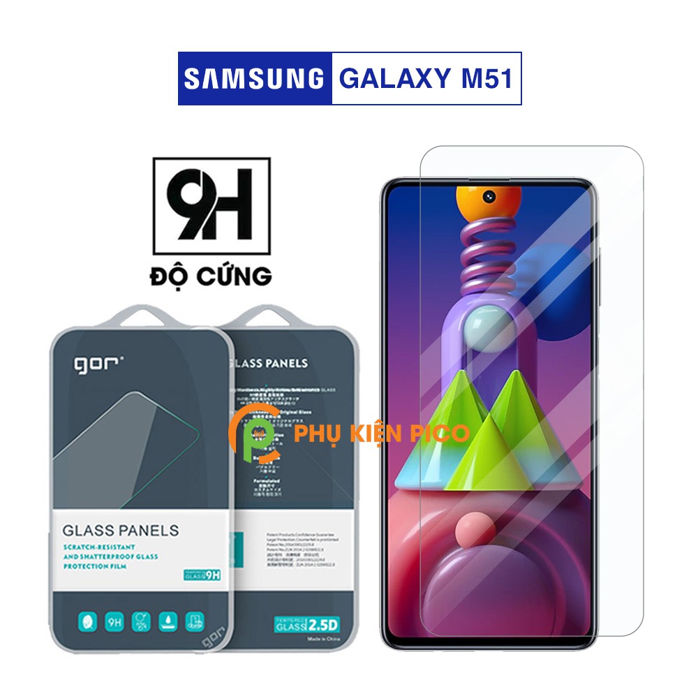 Bộ 2 kính cường lực Gor cho Samsung M51 vát cạnh 2,5D trong suốt