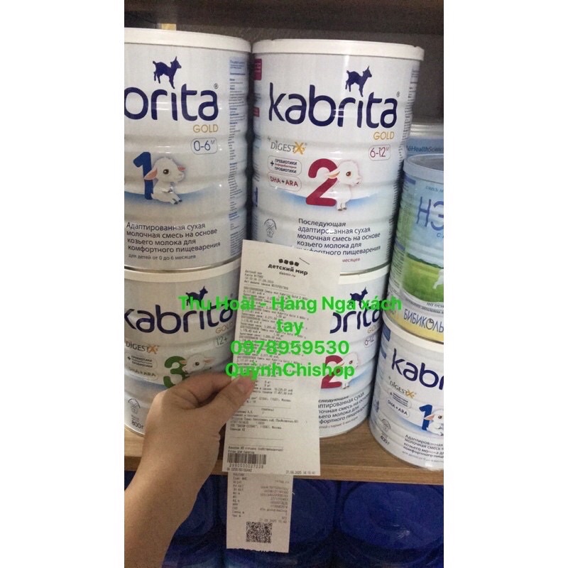 Sữa Dê Kabrita Gold Số 1,2,3,4 Của Nga Hộp 800gdate 2023/ 2024