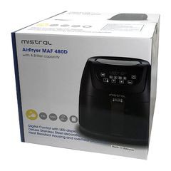 [FREESHIP] Nồi chiên không dầu điện tử Mistral MAF480D - Hàng chính hãng Malaysia, bảo hành 12 tháng