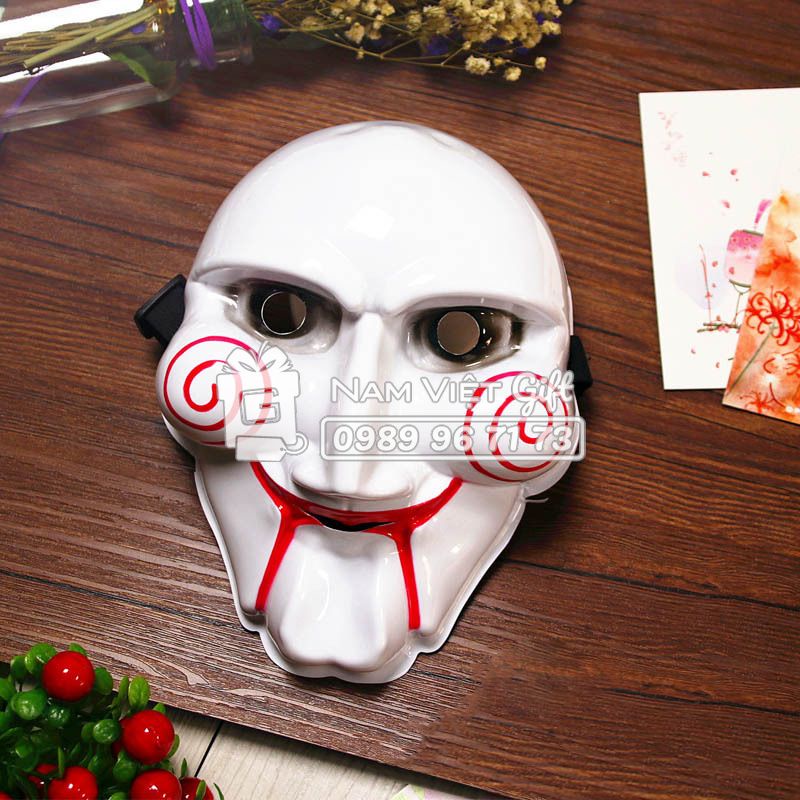Mặt Nạ Saw Hóa Trang Halloween Kinh Dị Jig Saw