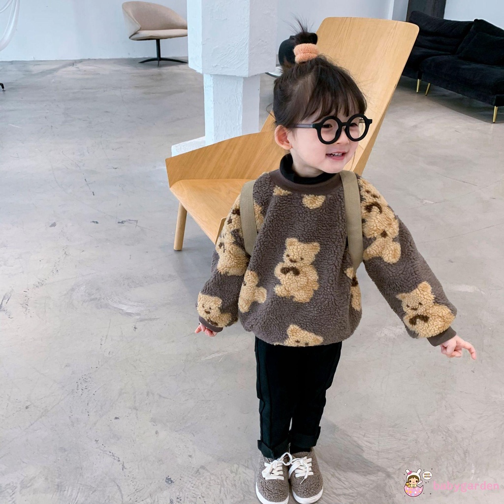 Áo Hoodie Tay Dài Ấm Áp Dành Cho Bé Gái
