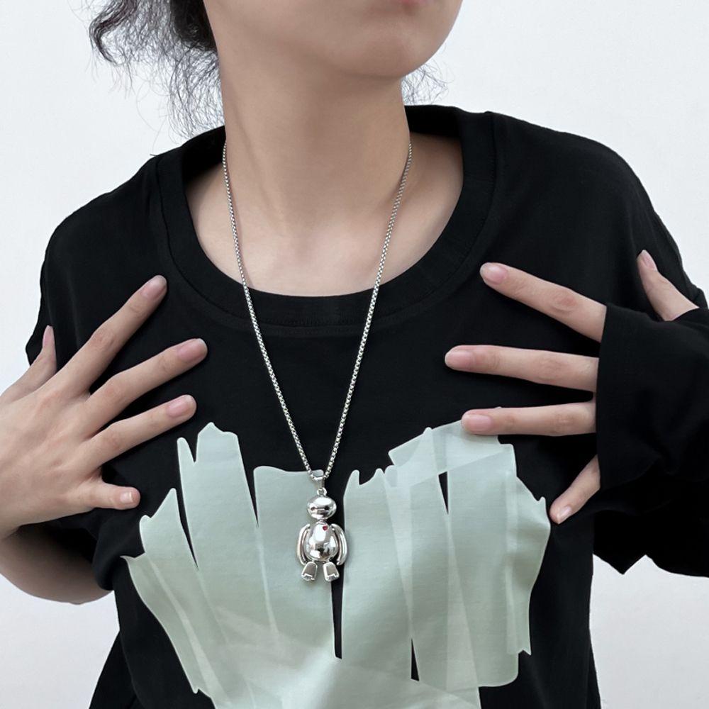 Vòng cổ Mặt Baymax Bằng Kim Loại Thời Trang Cho Nam