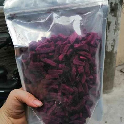 Khoai lang tím sấy vỡ cánh 1kg