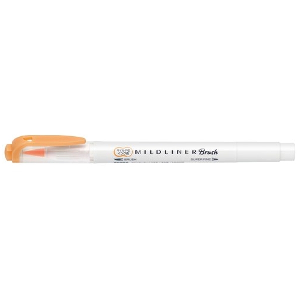 Viết Cọ Nhật Mildliner - Zebra WFT8-MOR - Màu Cam - Zebra