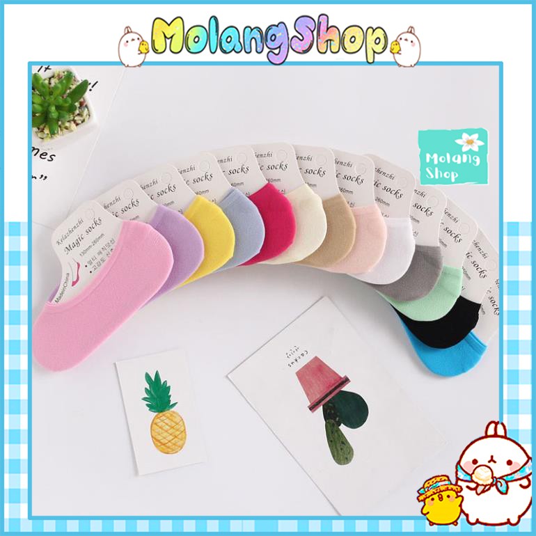 Tất Đi Giày Búp Bê Màu Pastel - Vớ Ngắn Đi Hài Búp Bê Molangshop