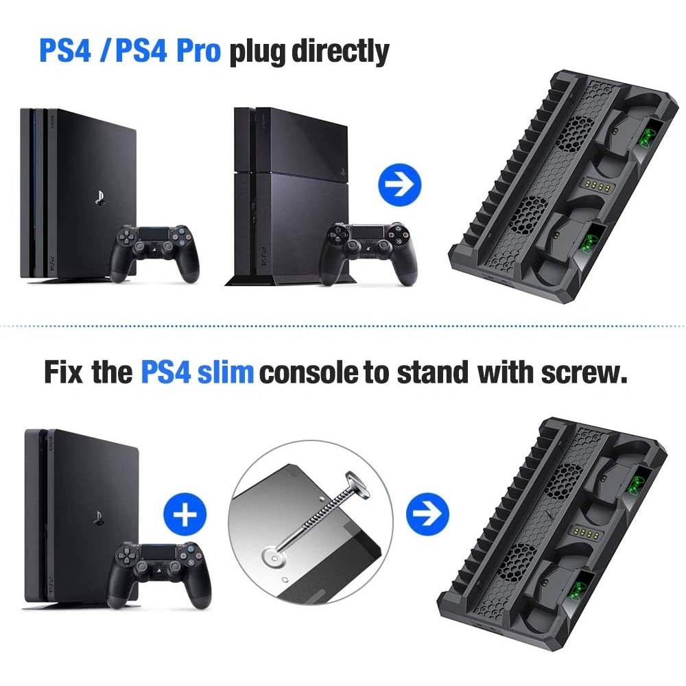 Đế Quạt Tản Nhiệt Cho Ps4 Slim / Ps4 Pro / Playstation 4 / Ps4 Pro / 16 Game
