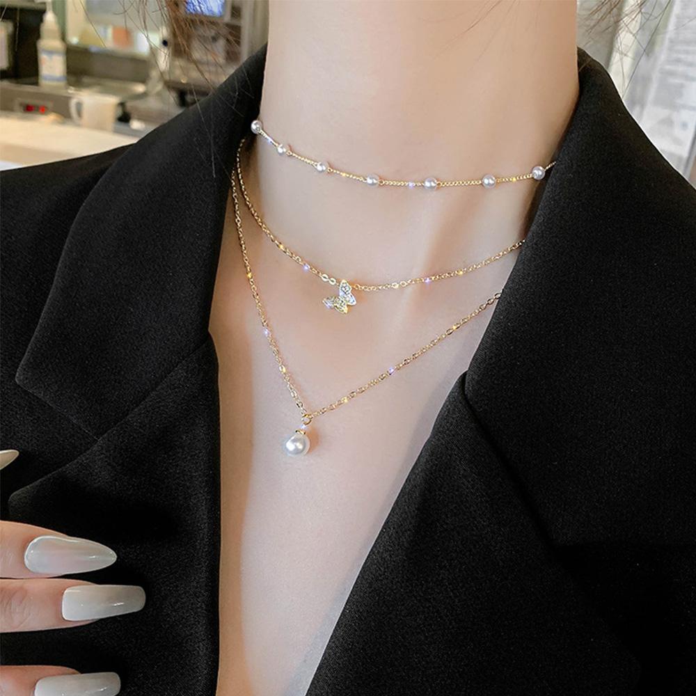 Vòng cổ Mặt Hình Bướm Đơn Giản Thời Trang Dành Cho Nữ