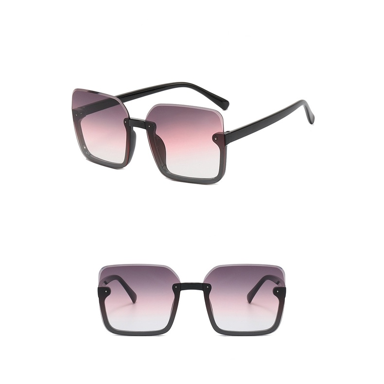 Kính Mát Gọng Vuông Không Viền Phong Cách Âu Mỹ Thời Trang Cho Nữ