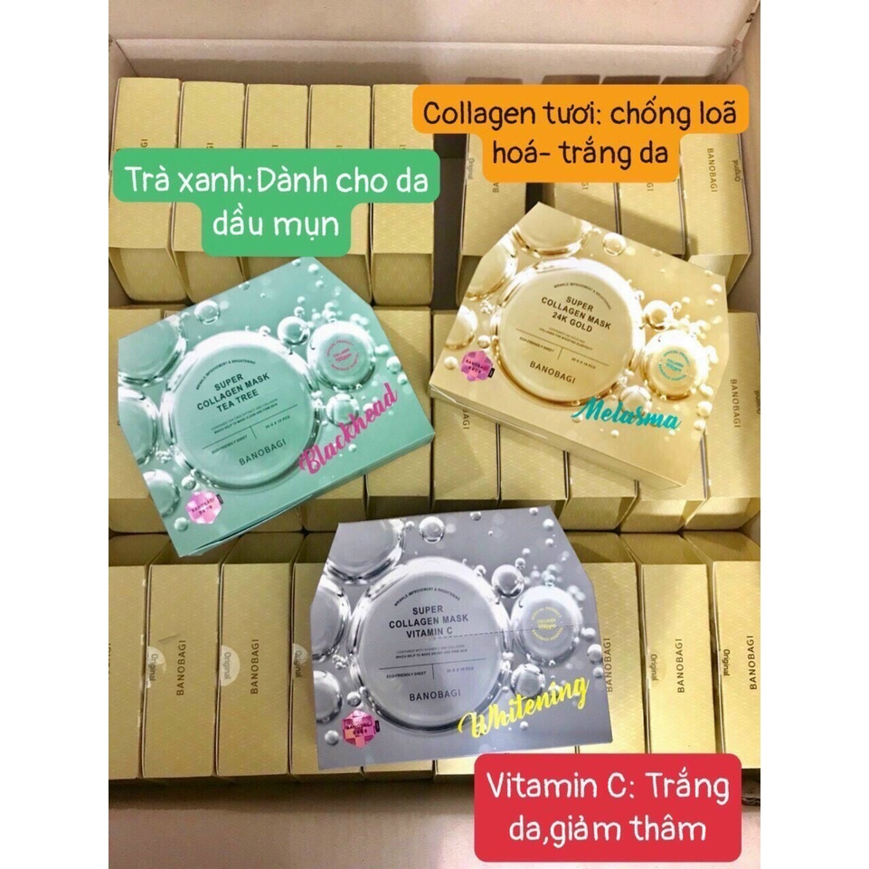 Mặt nạ giấy tế bào gốc Banobagi Super Collagen & Banobagi Stem Cell Vitamin Mask 30ml