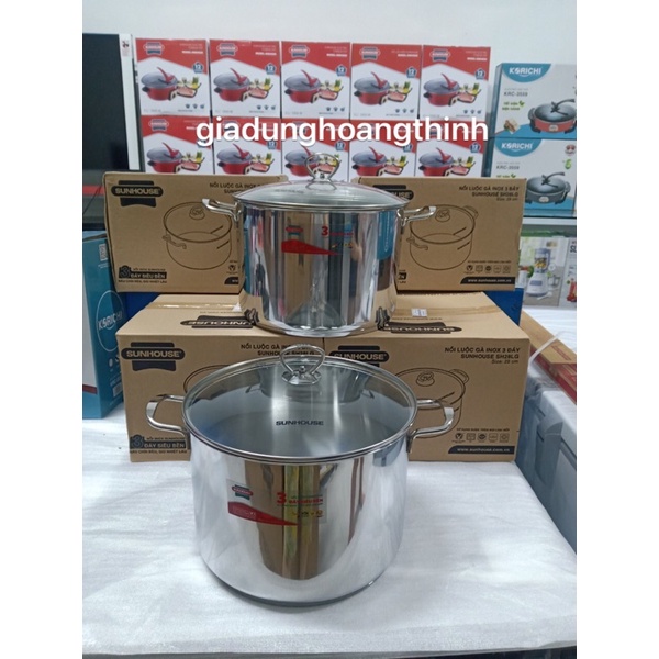 NỒI LUỘC GÀ SUNHOUSE SH28LG,HT COOK size 32 hàng chính hãng