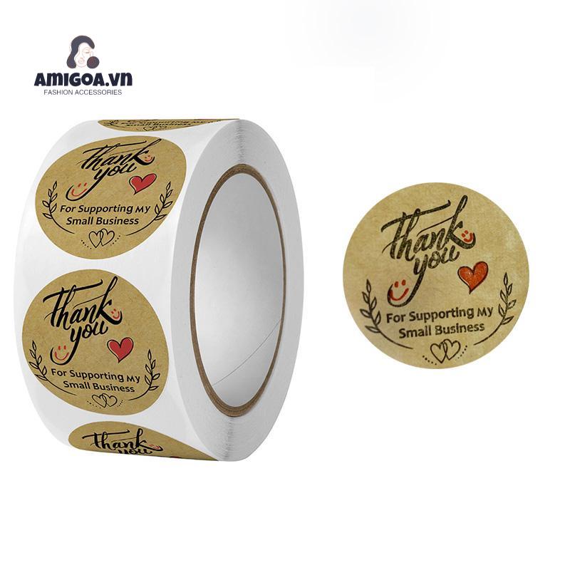 ✨✨Set 500 miếng dán trang trí hình chữ Thank you nhỏ gọn