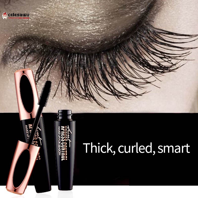 Mascara với đầu cọ silicone mềm giúp kéo dàn hàng mi và cho màu kháng nước