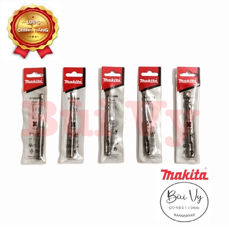 MŨI KHOAN BÊ TÔNG SDS-PLUS 110MM Makita(Chính Hãng) (5mm,6mm,7mm,8mm,10mm)