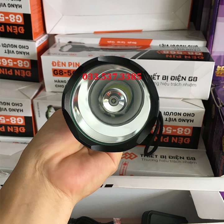 Đèn pin, đèn pin siêu sáng mini G8 - 568 thiết kế nhỏ gọn, tích hợp 3 chế độ chiếu sáng