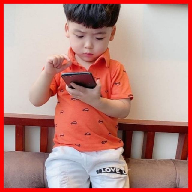 Áo Thun Cộc Tay Bé Trai 1-5 Tuổi 🌈FREESHIP 🌈Quần Áo Trẻ Em Chất Cotton M32
