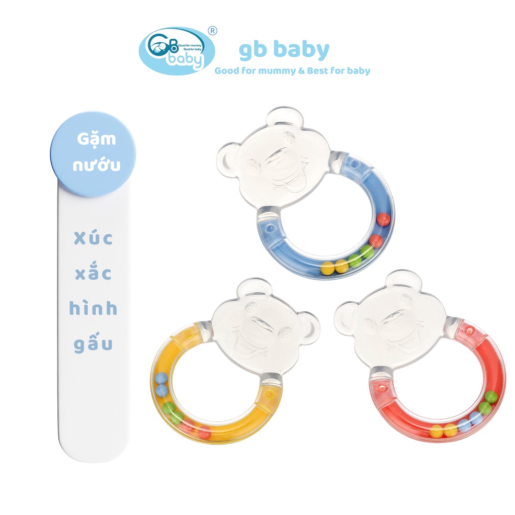Gặm Nướu Cầm Tay Xúc Xắc Gbbaby Giúp Giảm Ngứa Nướu An Toàn Cho Bé - Mẫu Mới